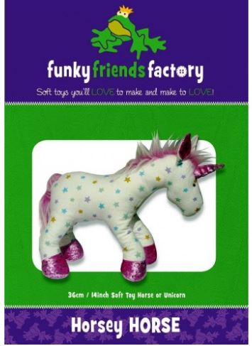 Horsey Horse Unicorn Soft Toy Sewing Pattern