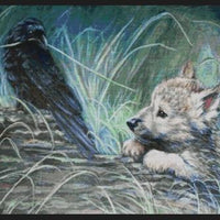 First Play Date Raven & Wolf Cross Stitch Pattern