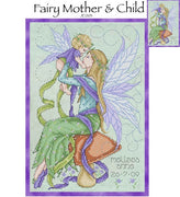 Fairy Mother and Child Cross Stitch Pattern