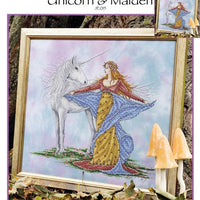 Unicorn and Maiden Cross Stitch Pattern