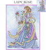 Lady Rose Cross Stitch Pattern