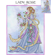 Lady Rose Cross Stitch Pattern