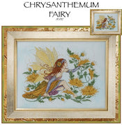 Chrysanthemum Fairy Cross Stitch Pattern