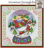 Snowman Snowglobe Cross Stitch Pattern