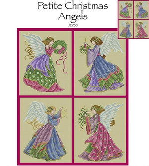 Petite Christmas Angels Cross Stitch Pattern