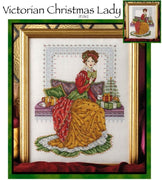 Victorian Christmas Lady Cross Stitch Pattern