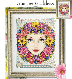 Summer Goddess Cross Stitch Pattern