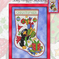 Jolly Penguin Stocking Cross Stitch Pattern