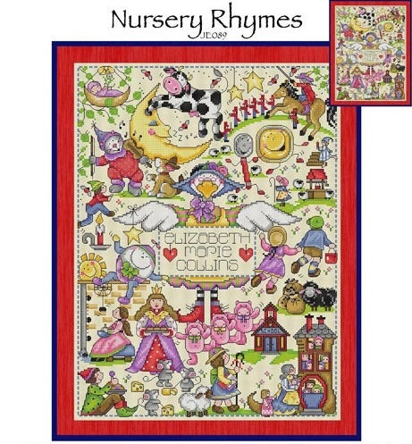 Nursery Rhymes Cross Stitch Pattern