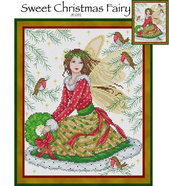 Sweet Christmas Fairy Cross Stitch Pattern
