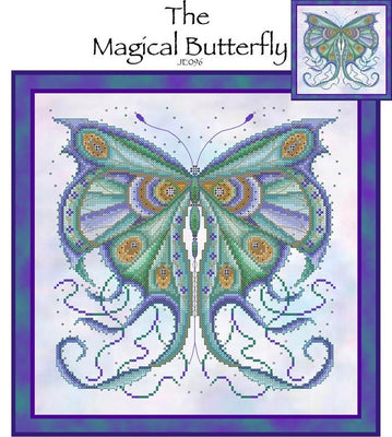 Magical Butterfly Cross Stitch Pattern