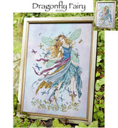 Dragonfly Fairy Cross Stitch Pattern