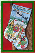 North Pole Stocking Cross Stitch Pattern