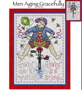 Men Aging Gracefully Cross Stitch Pattern