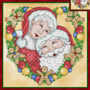 Mr & Mrs Claus Cross Stitch Pattern