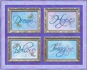 Dream Hope Believe Imagine Cross Stitch Pattern