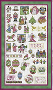 Victorian Christmas Library Cross Stitch Pattern