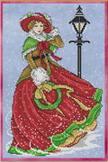Victorian Christmas Stroll Cross Stitch Pattern