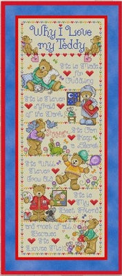 Why I Love My Teddy Cross Stitch Pattern