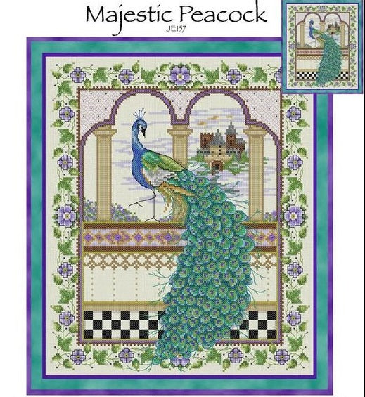 Majestic Peacock Cross Stitch Pattern