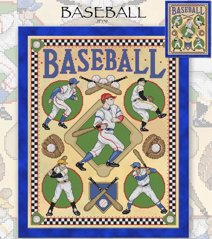 Baseball Cross Stitch Pattern