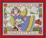 ABC Stitching Angel Cross Stitch Pattern