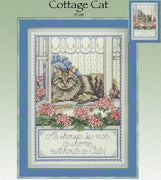 Cottage Cat Cross Stitch Pattern