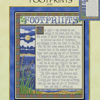 Footprints Cross Stitch Pattern
