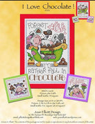 I Love Chocolate Cross Stitch Pattern