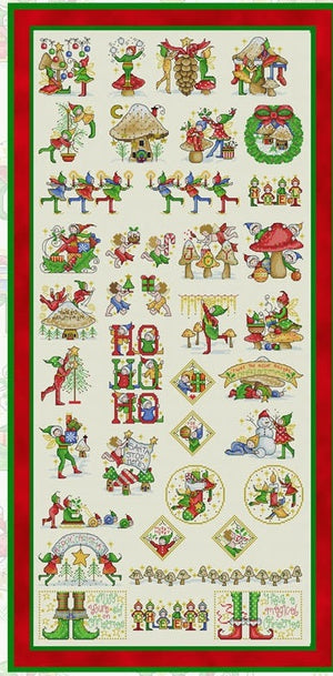 Christmas Fairy Library Cross Stitch Pattern