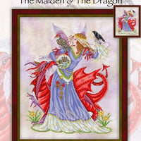 The Maiden and The Dragon Cross Stitch Pattern