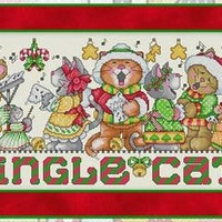 Jingle Cats Cross Stitch Pattern