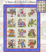 A Year of Colourful Critters Cross Stitch Pattern