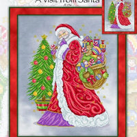 A Visit from Santa Cross Stitch Pattern