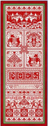 Christmas Redwork Collection Cross Stitch Pattern