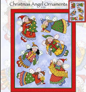 Christmas Angel Ornaments Cross Stitch Pattern