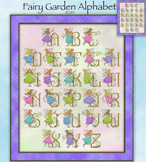 Fairy Garden Alphabet Cross Stitch Pattern