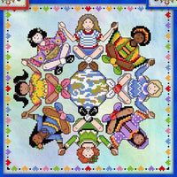 Around the World Cross Stitch Pattern