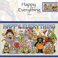 Happy Everything Cross Stitch Pattern