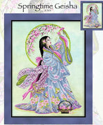 Springtime Geisha Cross Stitch Pattern