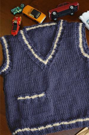 Simple Childs Vest Knitting Pattern