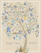 Baby Boy Tree Cross Stitch Pattern