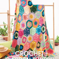 Patons Crochet Garden Throw Pattern Book
