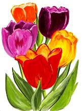 Tulip Colours Cross Stitch Pattern