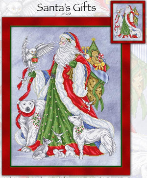 Santa's Gifts Cross Stitch Pattern