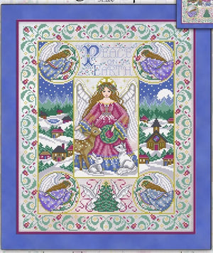 Peace on Earth Christmas Cross Stitch Pattern