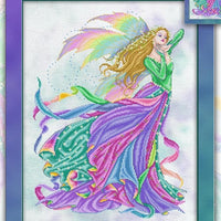 Fairy of The Rainbow Cross Stitch Pattern