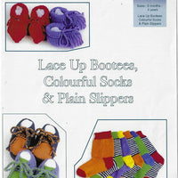 Shepherd Bootees, Socks and Slippers Knitting Patterns