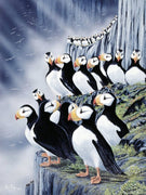 Puffin Views Cross Stitch Pattern